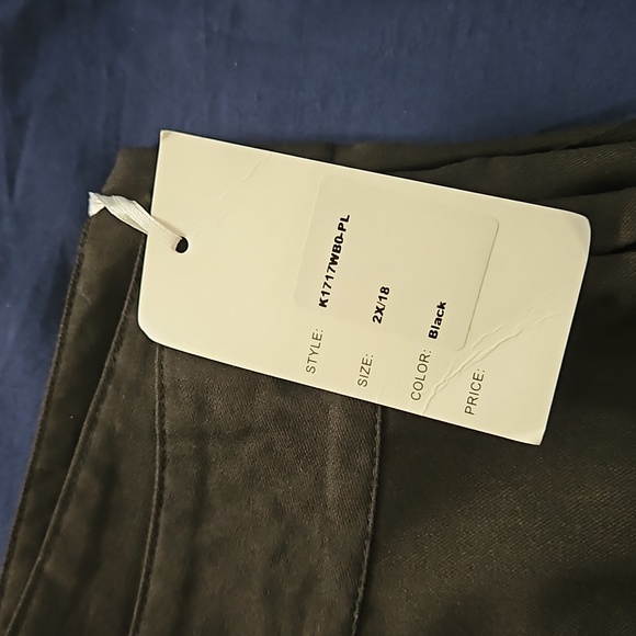 Unique Vintage Plus Size Black High Waist Pants - 2X/18 - Picture 6 of 7